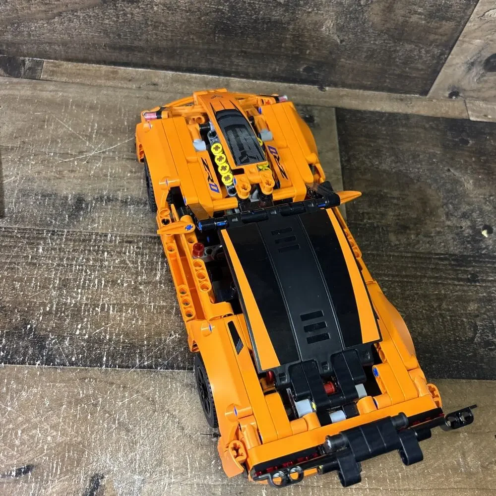 LEGO Chevrolet Corvette ZR1 Technic (42093) Orange Car Assembled w/ manual